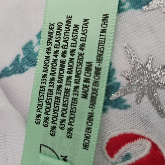 NWT Honeydew Star Seeker Brushed Jersey Pajamas w Fa la la, Trees, Skiers. Large - Picture 12 of 13